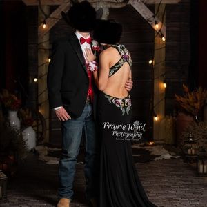 Black Prom Dress with Beading!